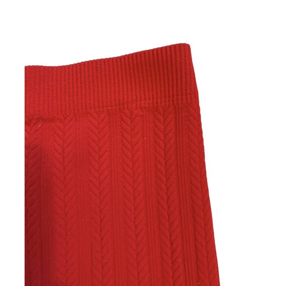 Basic Editions Red Cable Tights Size 6/6x - Picture 3 of 5